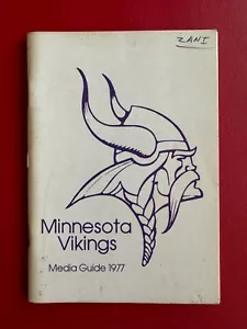1977 MINNESOTA VIKINGS MEDIA GUIDE - Picture 1 of 1