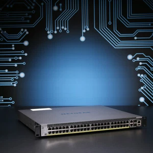 Commutateur géré Netgear ProSAFE M4300-52G-PoE+ // GSM4352PB - Photo 1/5