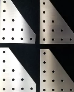 11-hole Corner Joiner End Plates (4) with 20 mm hole spacing - Bild 1 von 1