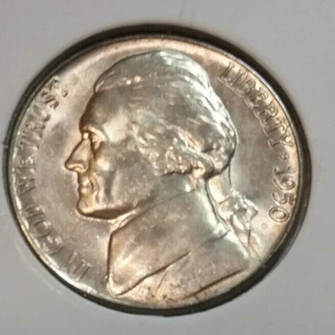1950 Jefferson Nickel  D - BU - Uncirculated Cover