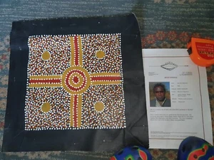 Aboriginal Art "Original Canvas By Gary Bird" - Picture 1 of 4