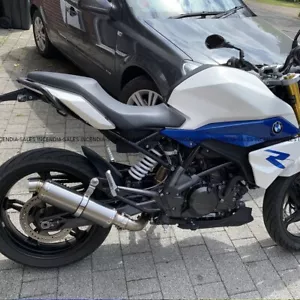 BMW G310GS G310R Edelstahl Auspuff Schalldämpfer Slipper Dose Verbindungsrohr 2017-2021 - Bild 1 von 8