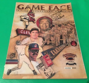 CLEVELAND INDIANS PROGRAMMA COMMEMORATIVO STAGIONE FINALE con 10 autografi più difficile LEGGI - Foto 1 di 12