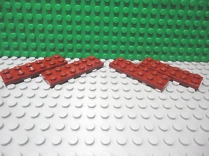 Lego 4 Dark Red 2x6 base plate NEW - Picture 1 of 1