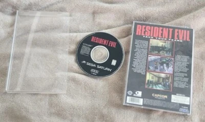 Resident Evil (Sega Saturn, 1997) Case And Game Works Perfect Rare - Image 1 of 4