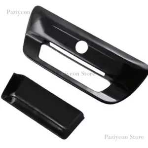 For 2019-2025 Dodge Ram 1500 Gloss Black Rear Tailgate Handle Cover w/ Lighthole - Picture 1 of 5