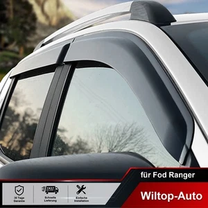 4tlg Windabweiser Regenabweiser Zubehör für Ford Ranger 2012-22 T6 T7 T8 Raptor - Bild 1 von 9