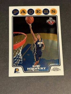2008-09 Topps Chrome Indiana Pacers Basketball Card #196 Roy Hibbert Rookie - Image 1 of 3