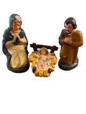 Vintage Nativity Pieces from US Zone in Germany 1946 Mary Jesus Joseph Animals