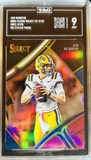 2023 Panini Select Draft Picks Joe Burrow Tri Color Prizm /199 TAG 9