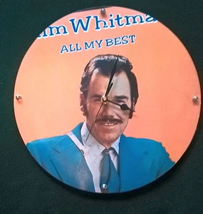 SLIM WHITMAN Country Clock 11.5" round battery operated All My Best Album clock - Bild 1 von 5