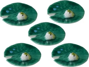 New Kiyomizu yaki ware Japanese Chopstick rest Hashioki 5pcs Frog shaped Japan - Picture 1 of 1