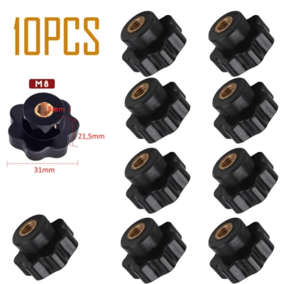 10x Sterngriffschraube M6 M8 M10 Feststellmutter-Mutter Flügelmutter Sterngriff - Bild 1 von 4