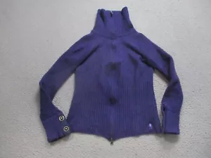 Smartwool Sweater Womens Small Purple Long Sleeve Turtleneck 100% Merino Wool - Picture 1 of 12
