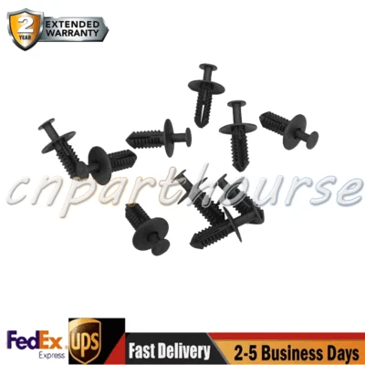 Clips de retención tipo empuje forro guardabarros delantero 100 piezas para Mercedes Benz 1249900492 Foto 1 de 4