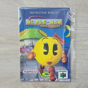 Ms. Pac-Man Maze Madness (Nintendo 64 N64) Instructon Booklet ONLY - Picture 1 of 4