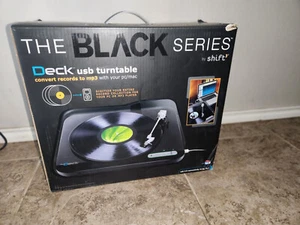 Turntable The Black Series By Shift3 Black Portable Deck USB - Picture 1 of 4