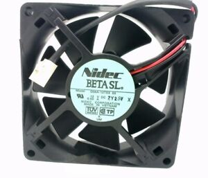 NIDEC D08A-12TS3 80*80*25mm 8cm 80x80x25mm DC 12V 0.50A  2 Pin Cooling Fan