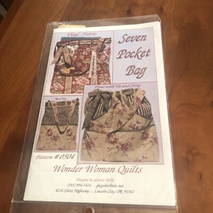 Seven Pocket Bag Pattern By Wonder Woman Quilts New  - Picture 1 of 5