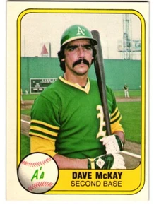 1981 Fleer #592 Dave McKay Oakland Athletics - Picture 1 of 2