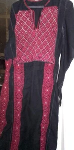 vintage Palestinian handmade100% embroidered thobe Arabic Dress- embroidery - Picture 1 of 17