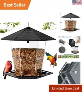 Pre-Assembled Weather Resistant Bird Feeder - 3-Pound Capacity for Seed and Nuts - Picture 1 of 11