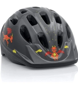Kids Bike Helmet Adjustable Toddler to Youth (One Size) Black Dragon Vented - Picture 1 of 14