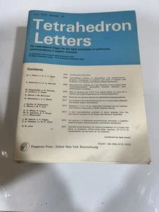Vintage Tetrahedron Letters Pergamon Press Journals (14) - Picture 1 of 24