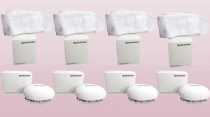 SPOILED C. SPA HEADBAND 4PCS & POCKET STYLING BRUSH 4PCS BOXED 8PCS IN TOTAL - Imagen 1 de 5
