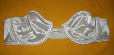 Sujetador Lily of France 1173 Brillante Segunda Piel Líquido Satén Sin Tirantes 36A Escote Foto 1 de 4