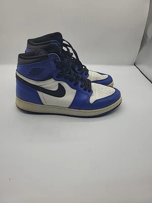 Nike Air Jordan 1 Retro High OG BG Game Royal Blue 575441-403 Youth Size 7Y - Image 1 of 4