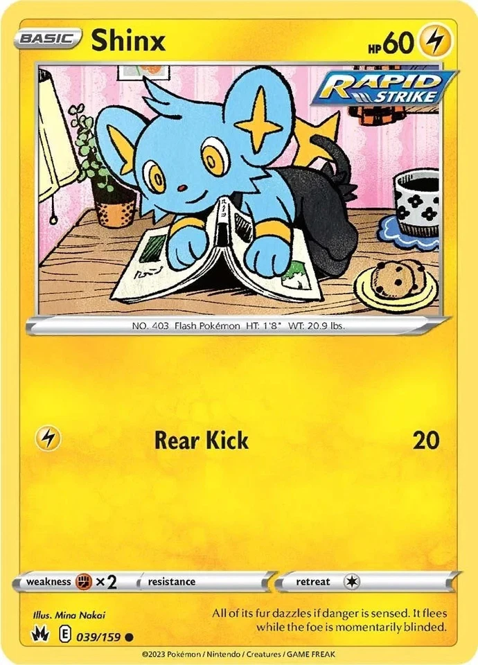 Shinx 039/159 Crown Zenith Pokemon Card NM - Image 1 of 1