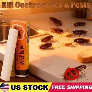 2025 NEW Cockroaches Killer Medicine Pen Cockroach Trap For Kitchen Household US - Picture 1 of 15
