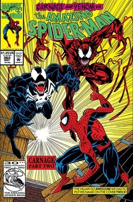 AMAZING SPIDER-MAN #362 COMIC BOOK COVER Poster print 14"x20" inches - Image 1 of 4