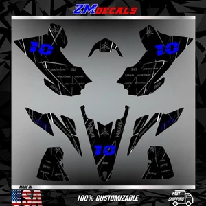 Graphics Kit for YAMAHA YFZ 450R 2009 2010 2011 2012-2013 graphics kit stickers - Picture 1 of 6
