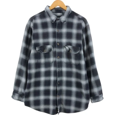 Used Field and Stream FIELD AND STREAM ombre check long-sleeved heavy flanne... - Image 1 of 4