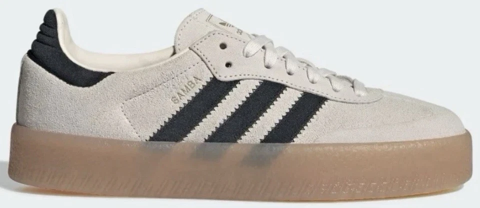 Size 7.5 - Adidas Sambae Wonder White Black Gum W