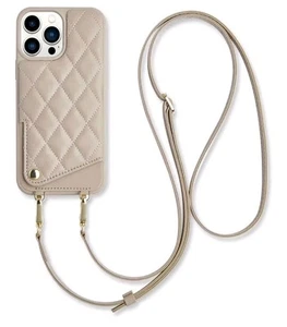 Romiela Crossbody Phone Case With Rfid Block Fits Iphone 13 Pro Max 2021 Apricot - Picture 1 of 7