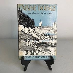 Maine Doings by Robert P. Tristram Coffin - First Edition 1950 HC DJ - Picture 1 of 18