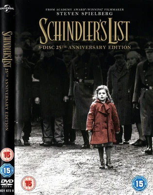 Schindler's List - Liam Neeson -  25th Anniversary 3 Disc DVD with Slipcover - Image 1 of 2