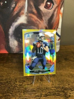 2014 Bowman Chrome - Jake Locker #34 Gold Refractor /50 - Image 1 of 3