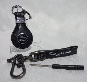 JAGUAR Leather Keychin / Keyring replacement for Car / Auto. Unisex. NEW - Picture 1 of 3