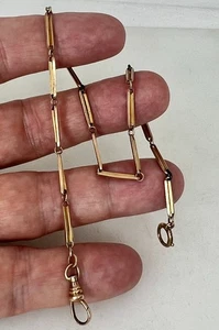 Antique 14K Rose Gold Watch Chain 12.5” 7.4g - 95579 - Picture 1 of 4