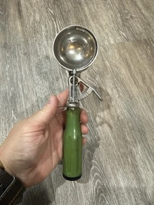 Vintage Progressus Green Handle Metal Ice Cream Scoop – 8” - Picture 1 of 6