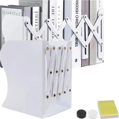 Buchstütze, Bücherregal, Kinder, Metall, Organizer, verstellbar, 2 Stück - Bild 1 von 2