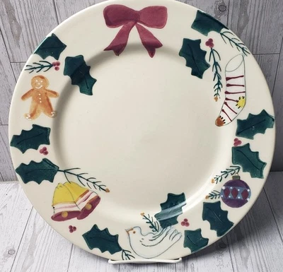 Plato para servir Hartstone Christmas Traditions 11" plato para galletas campana de pan de jengibre Foto 1 de 2