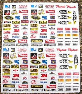 RC NASCAR 10th Scale Contingency Sticker Sticker Fits Tamiya HPI ETC - Picture 1 of 1