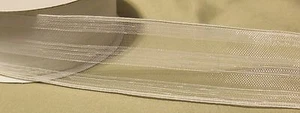 5 Yards WHITE MESH RIBBON 1 1/2" W - Picture 1 of 1