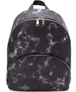 Inc. International Concepts Ava Large Backpack Black Marble Silver - Picture 1 of 4