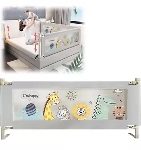 EAQ Bed Rails Bed Guard For Toddlers-Multi Gear Adjustable Height 200cm - Picture 1 of 7